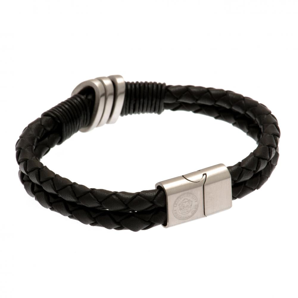 Leicester City FC Leather Bracelet - Shop Jewellery At Gift Moments - 1