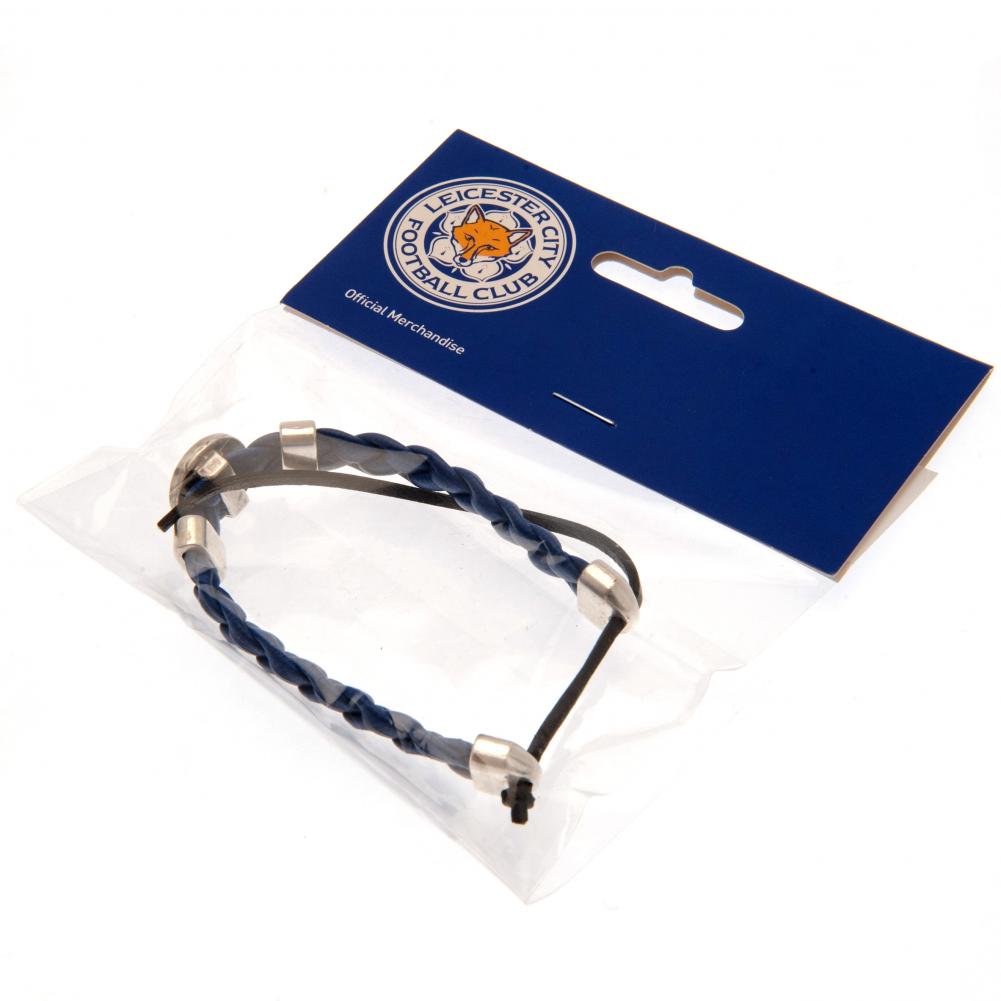 Leicester City FC PU Slider Bracelet - Shop Jewellery At Gift Moments - 3