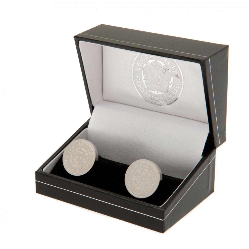 Leicester City FC Stainless Steel Formed Cufflinks - Shop Cufflinks & Tie Slides At Gift Moments - 1