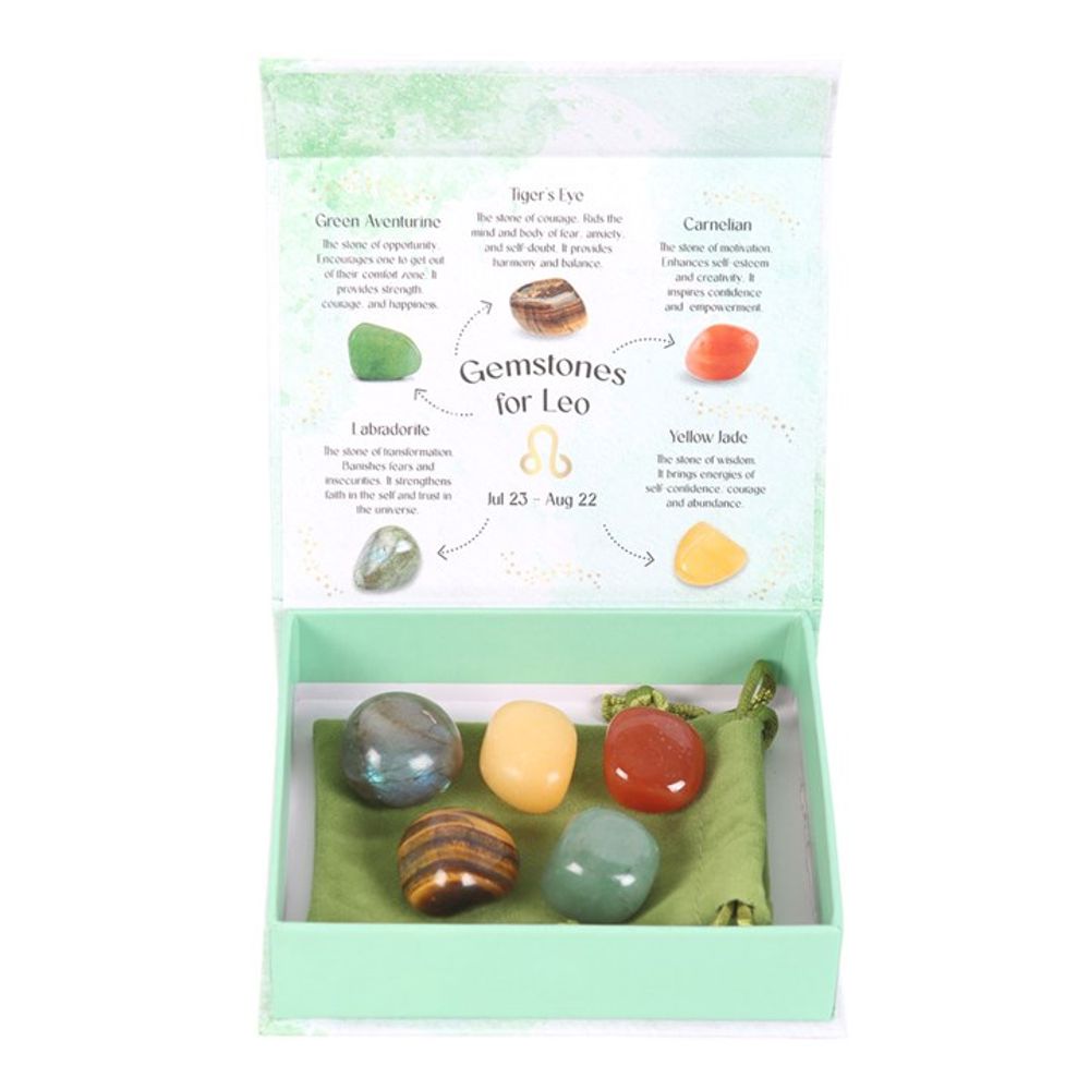 Leo Crystal Tumblestone Set: 2 - By Gift Moments