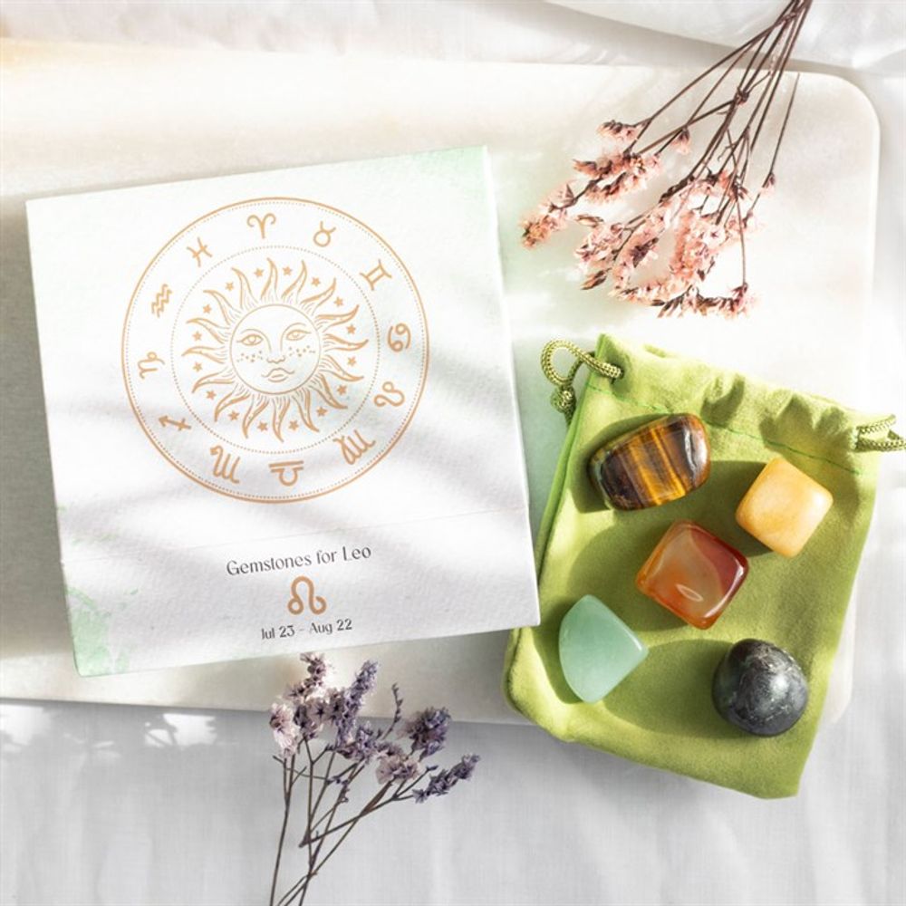 Leo Crystal Tumblestone Set: 1 - By Gift Moments