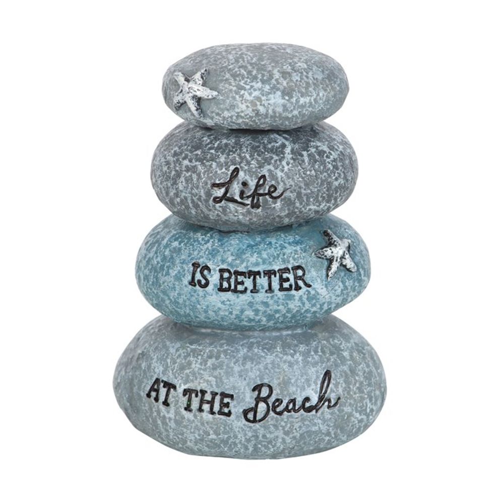 Life is Better at the Beach Resin Stone Ornament: 2 - Ornaments By Gift Moments