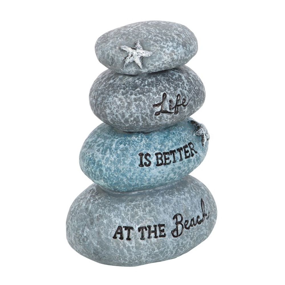 Life is Better at the Beach Resin Stone Ornament: 3 - Ornaments By Gift Moments
