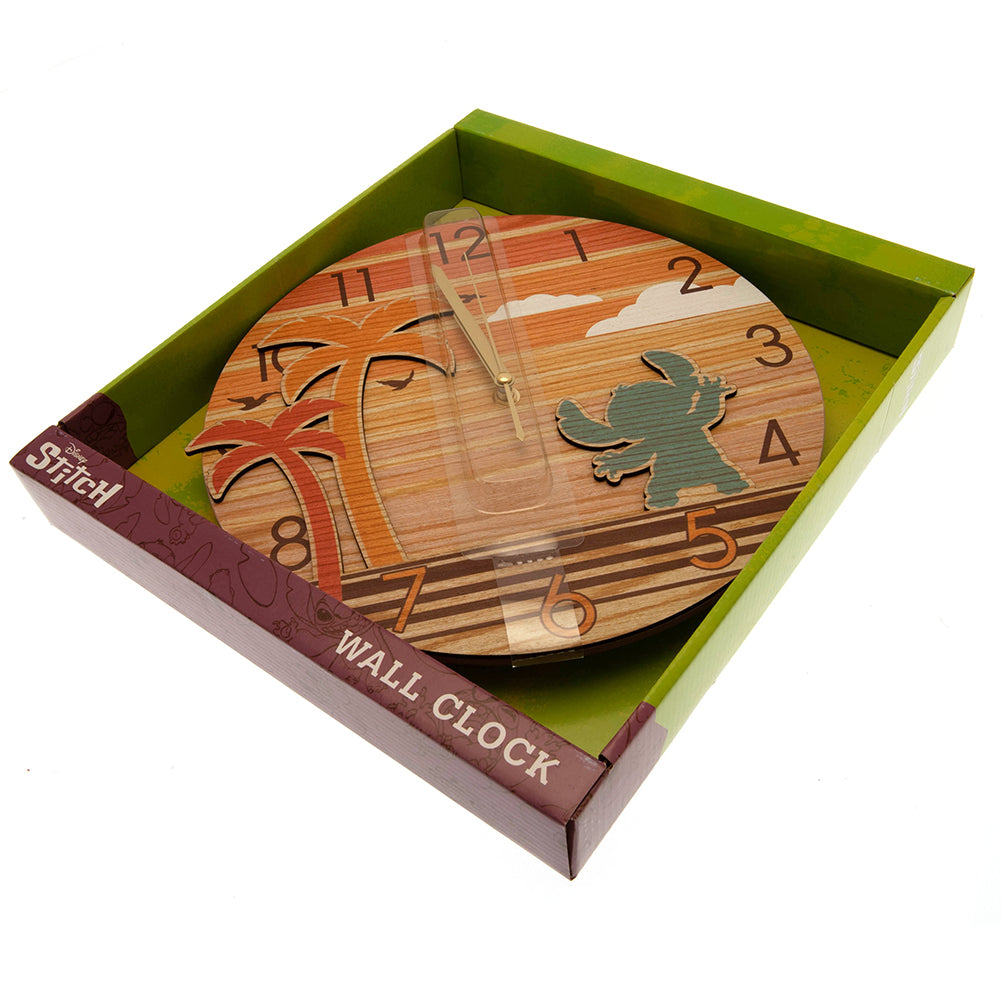 Lilo & Stitch Premium Wooden Wall Clock - Shop Clocks At Gift Moments - 3