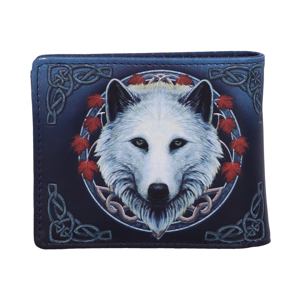Lisa Parker Guardian of the Fall White Autumn Wolf Wallet: 4 - Wallets By Lisa Parker