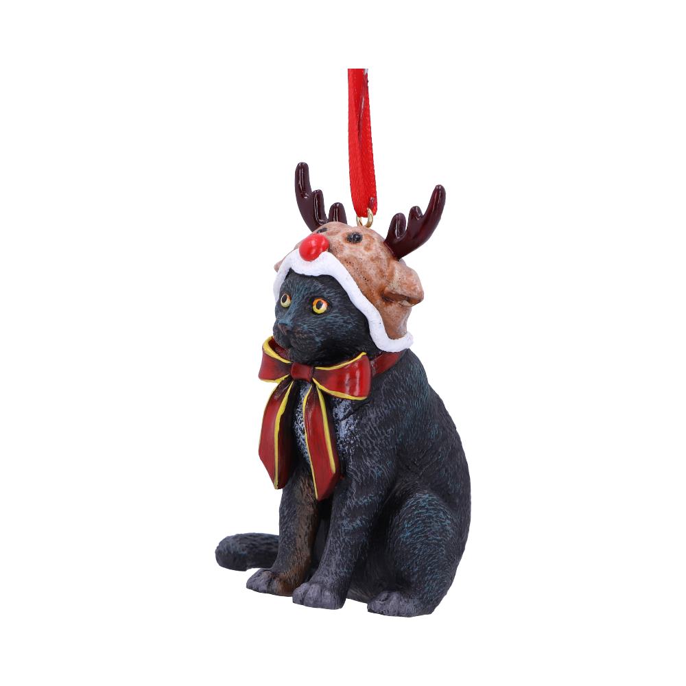 Lisa Parker Reindeer Cat Hanging Ornament: 3 - Hanging Decorations By Lisa Parker