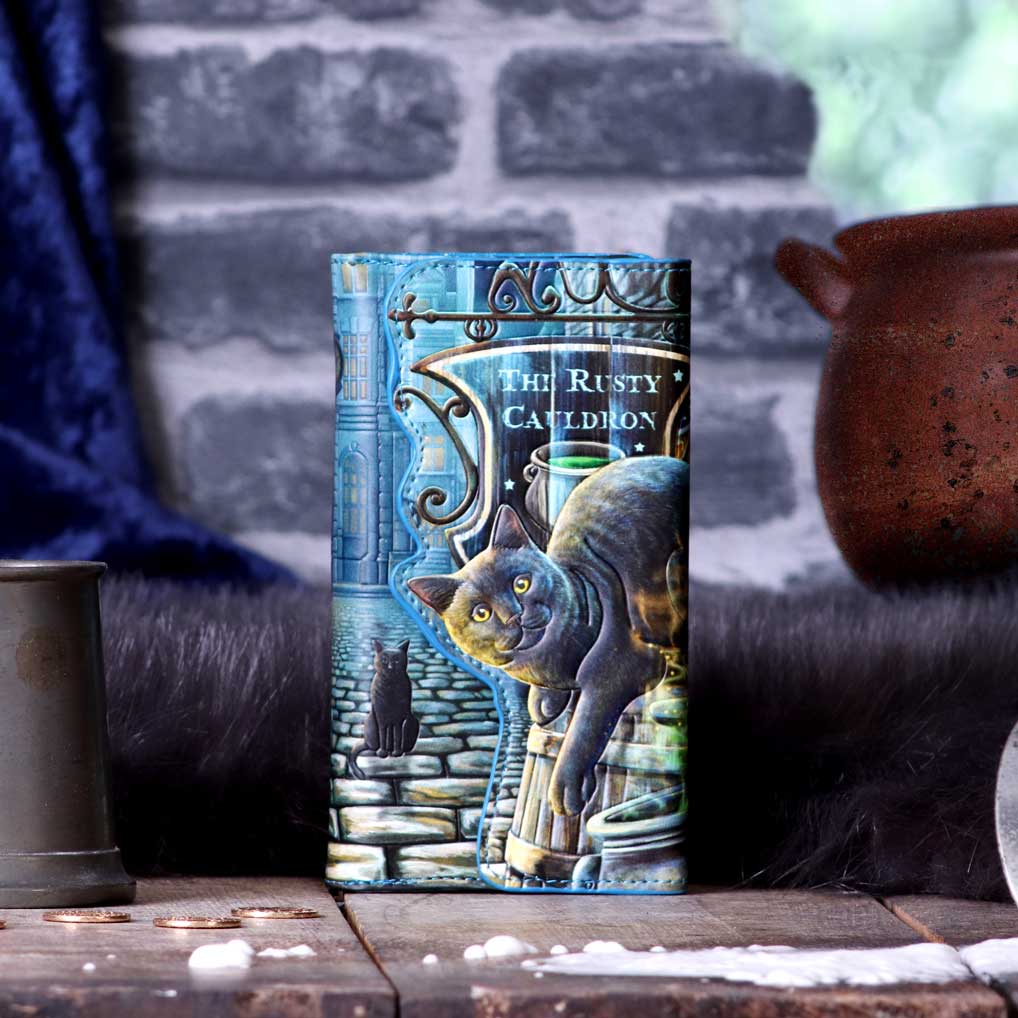 Lisa Parker Rusty Cauldron Embossed Purse 18.5cm: 1 - Purses By Lisa Parker