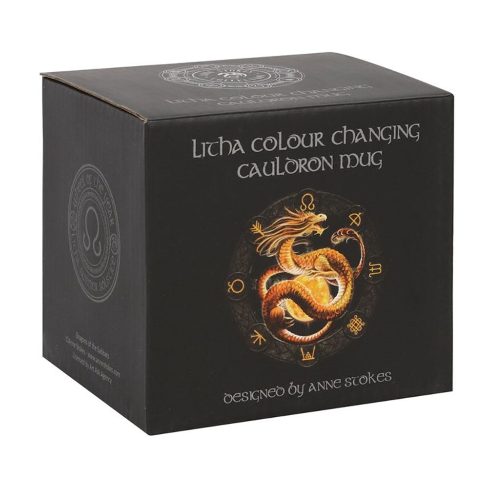 Litha Colour Changing Cauldron Mug by Anne Stokes: 4 - Mugs By Gift Moments