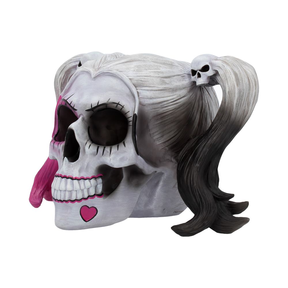 Little Monster Pigtailed Troublemaker Skull: 3 - Figurines Medium (15-29cm) By NN Designs
