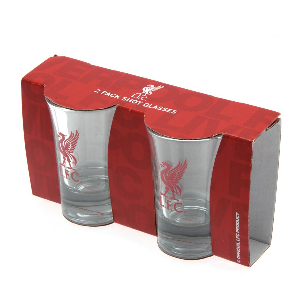 Liverpool FC 2pk Shot Glass Set - Shop Glassware At Gift Moments - 3