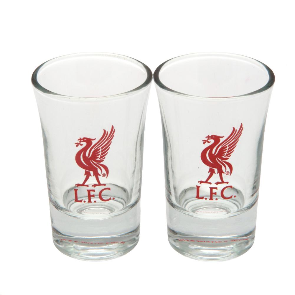 Liverpool FC 2pk Shot Glass Set - Shop Glassware At Gift Moments - 1