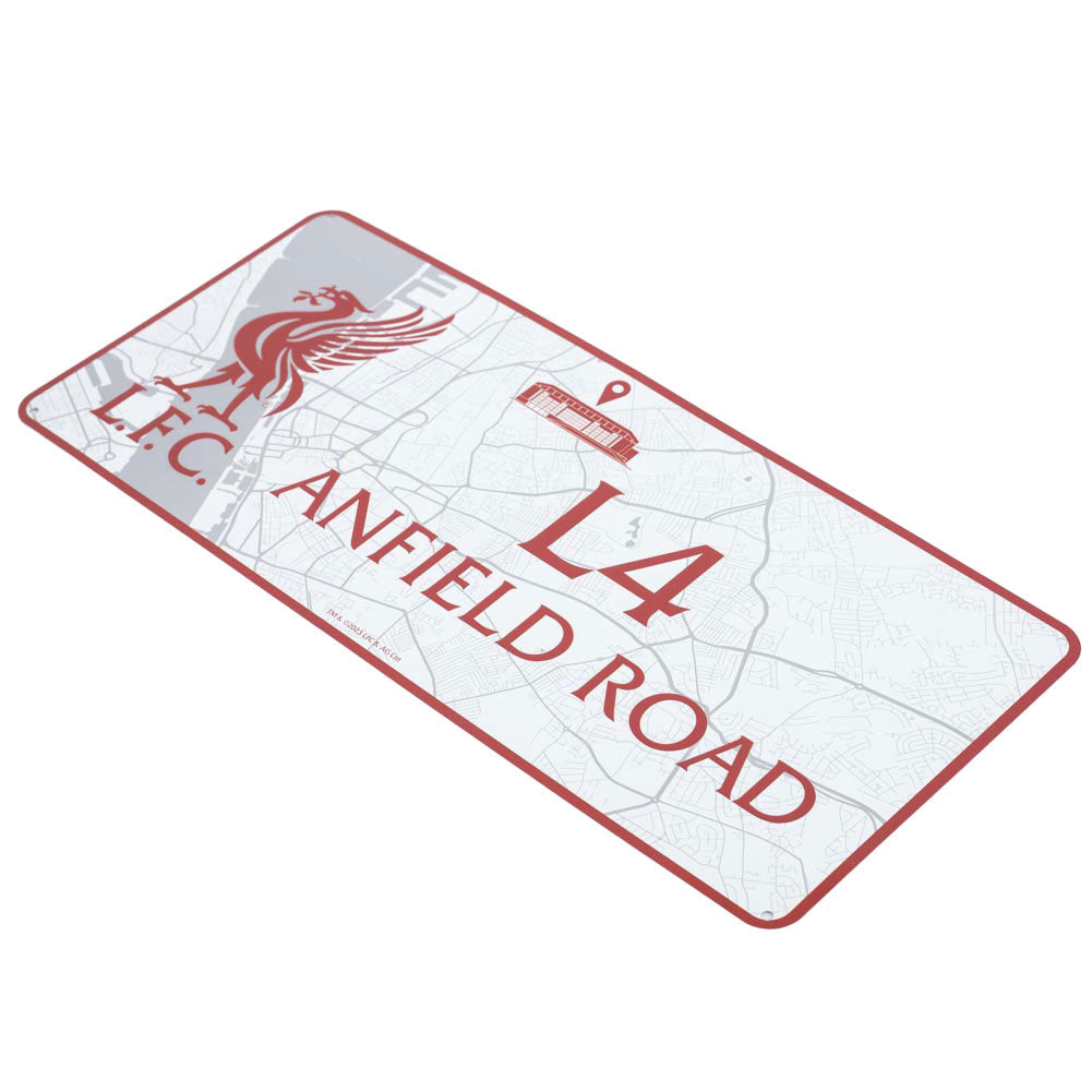 Liverpool FC Route To Sign - Shop Signs & Plaques At Gift Moments - 2