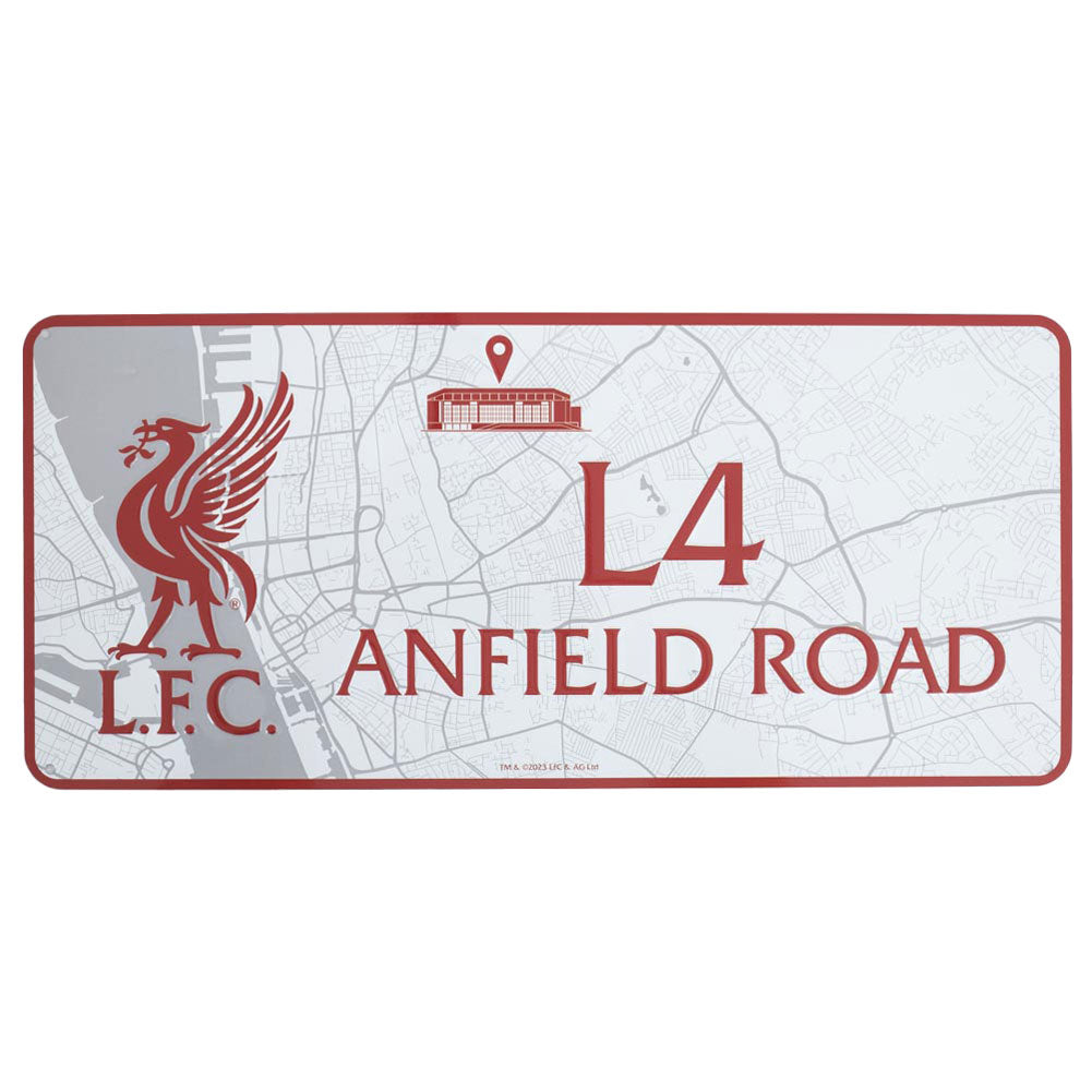 Liverpool FC Route To Sign - Shop Signs & Plaques At Gift Moments - 1