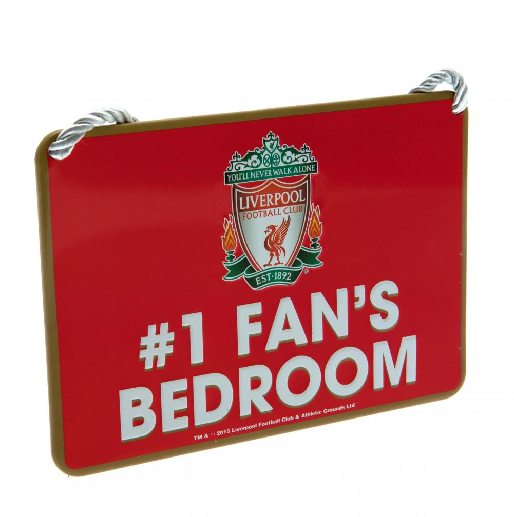 Liverpool FC Bedroom Sign No1 Fan - Shop Bedroom At Gift Moments - 1