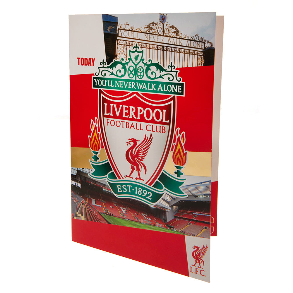 Liverpool FC Birthday Card With Stickers - Shop Scarves At Gift Moments - 2