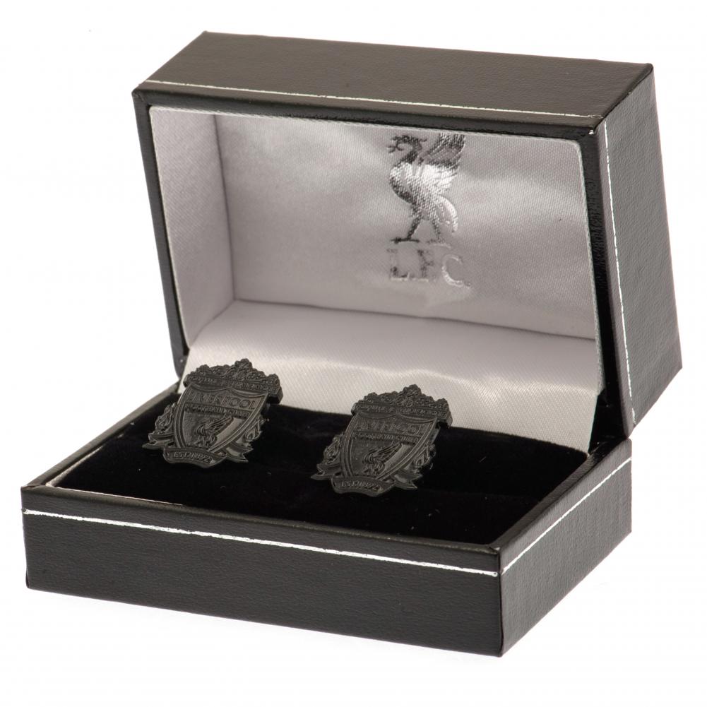 Liverpool FC Black IP Cufflinks - Shop Cufflinks & Tie Slides At Gift Moments - 1