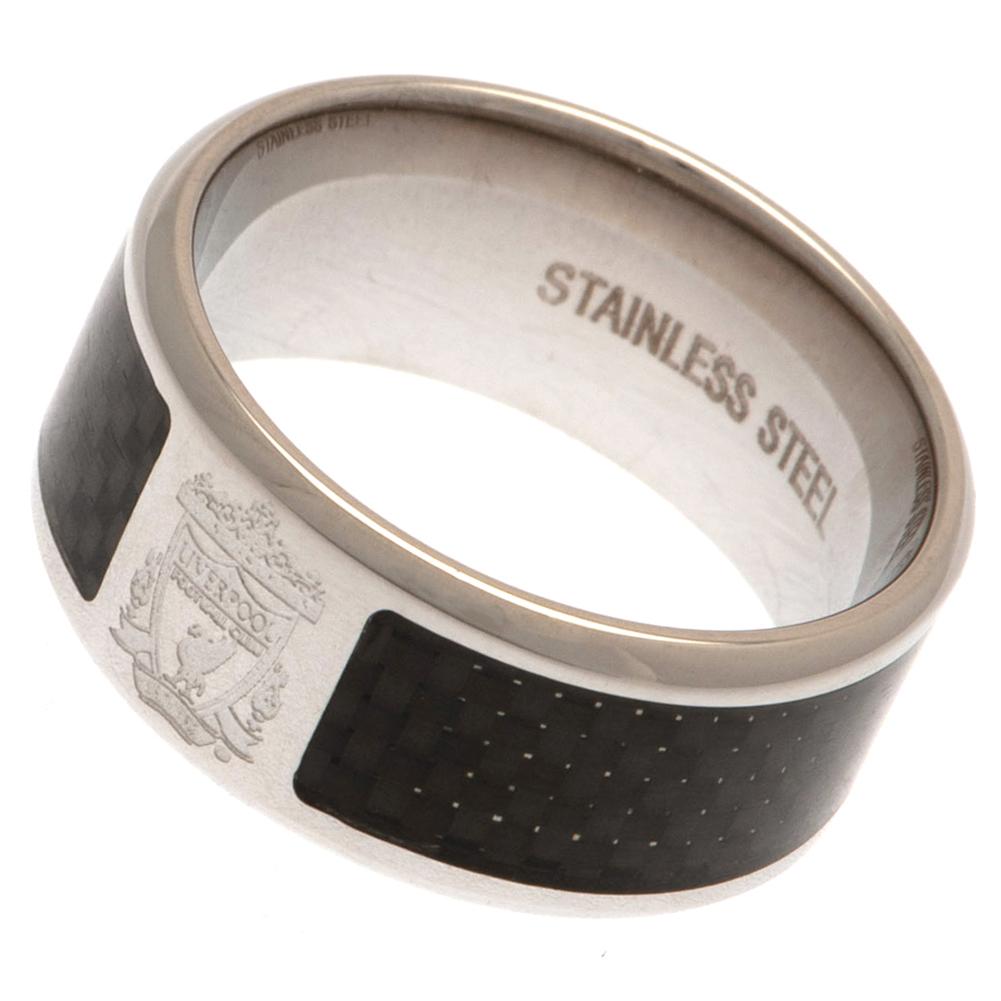 Liverpool FC Carbon Fibre Ring Medium - Shop Jewellery At Gift Moments - 3