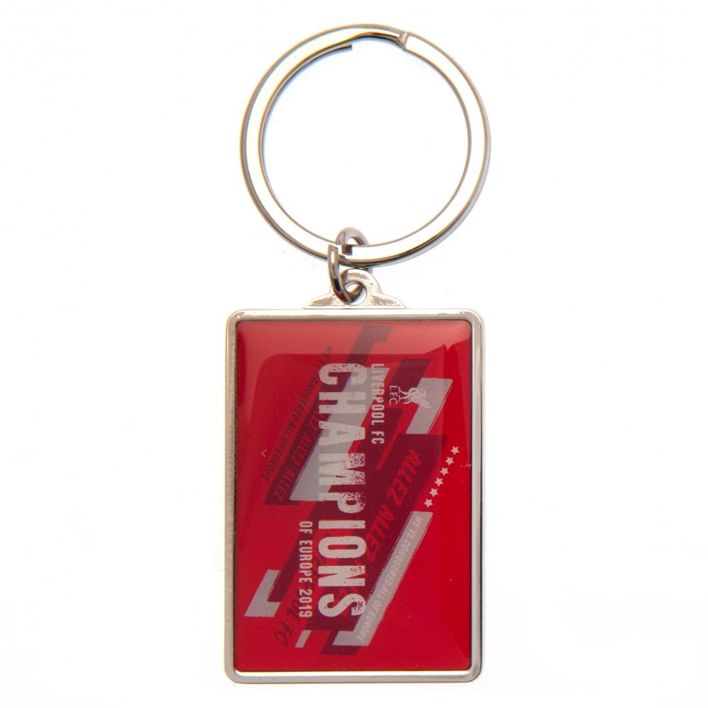 Liverpool FC Champions Of Europe Keyring - Shop Keyrings At Gift Moments - 1
