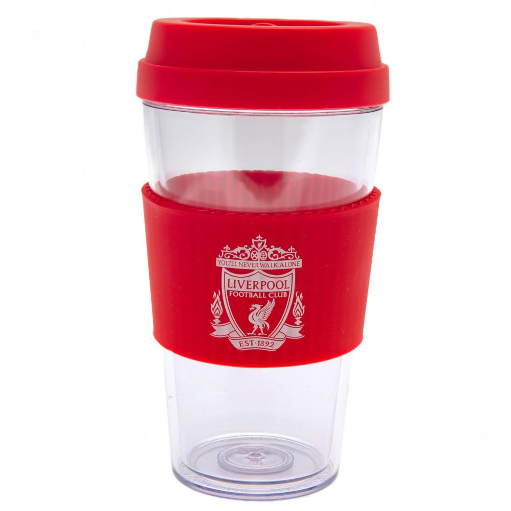 Liverpool FC Crest Silicone Grip Travel Mug: 1 - Mugs By Liverpool