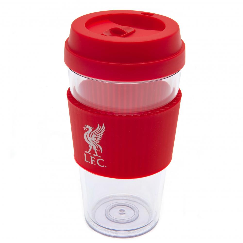 Liverpool FC Liverbird Silicone Grip Travel Mug: 2 - Mugs By Liverpool