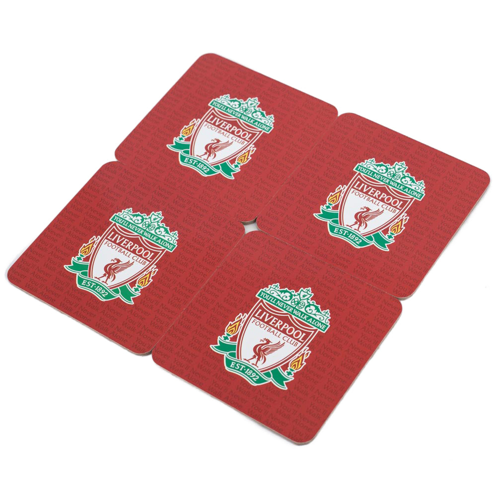 Liverpool FC 4pk Cork Coaster - Shop Coasters At Gift Moments - 2