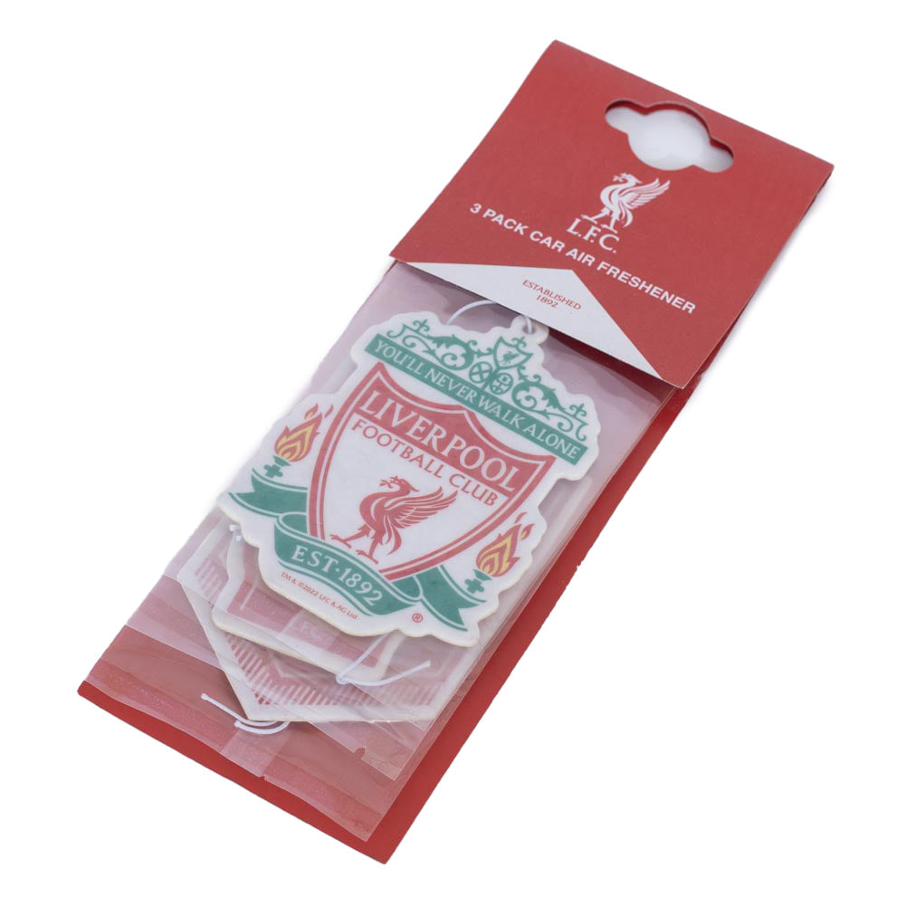Liverpool FC Crest 3pk Air Freshener - Shop Car Accessories At Gift Moments - 3