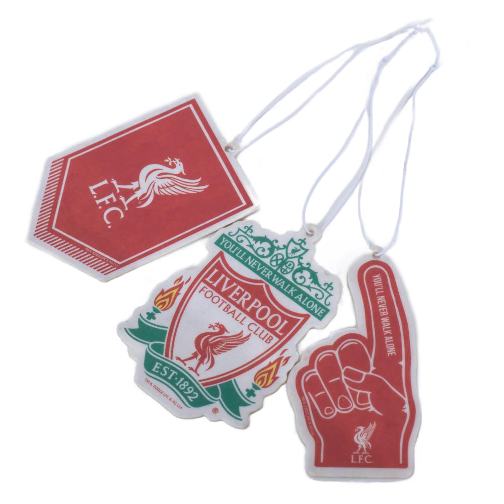 Liverpool FC Crest 3pk Air Freshener - Shop Car Accessories At Gift Moments - 2