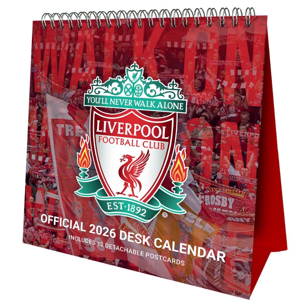 Liverpool FC Desktop Calendar 2026: 1 - Calendars By Liverpool