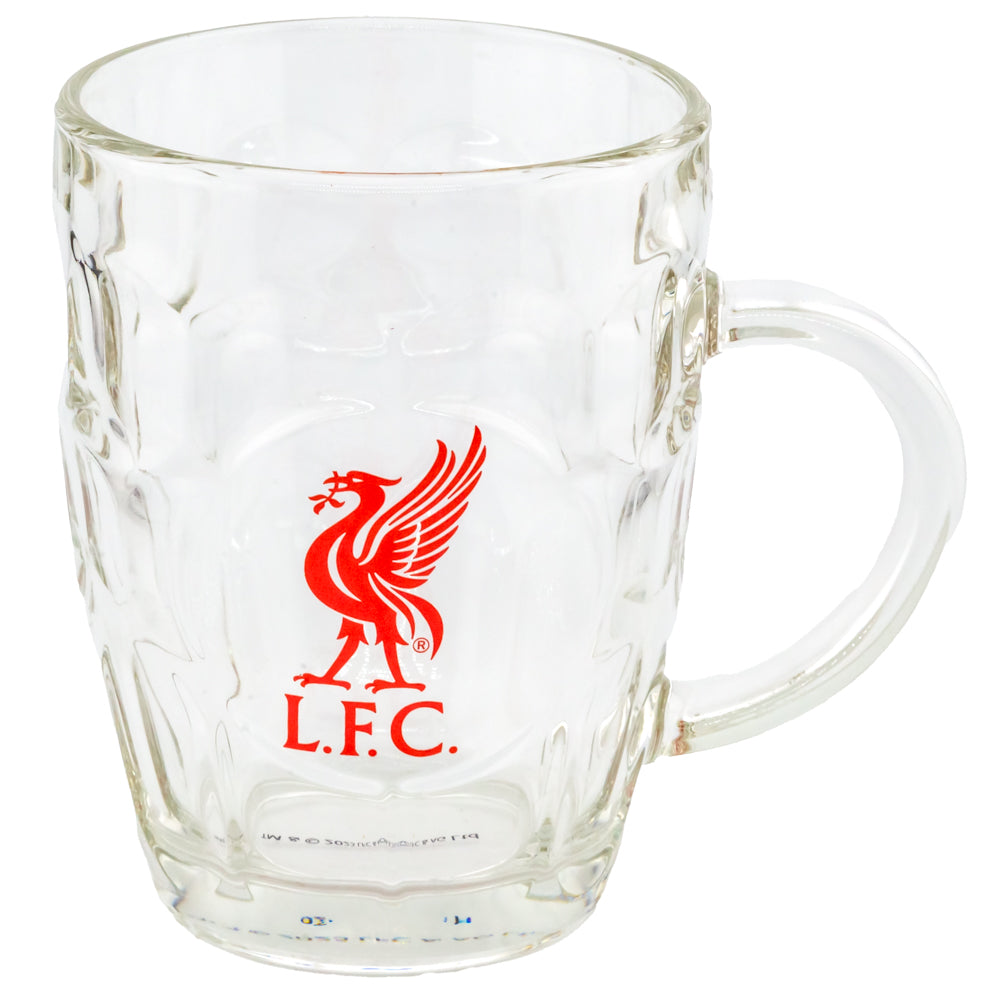 Liverpool FC Dimple Glass Tankard - Shop Glassware At Gift Moments - 1