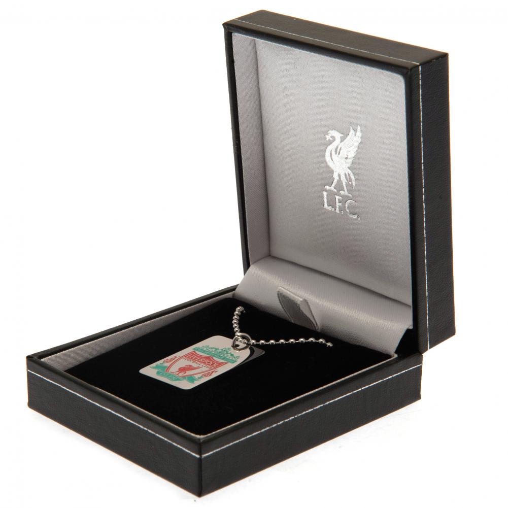 Liverpool FC Enamel Crest Dog Tag & Chain - Shop Jewellery At Gift Moments - 1