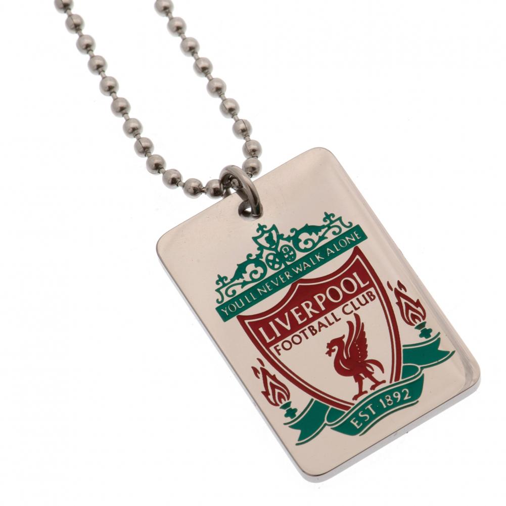 Liverpool FC Enamel Crest Dog Tag & Chain - Shop Jewellery At Gift Moments - 2