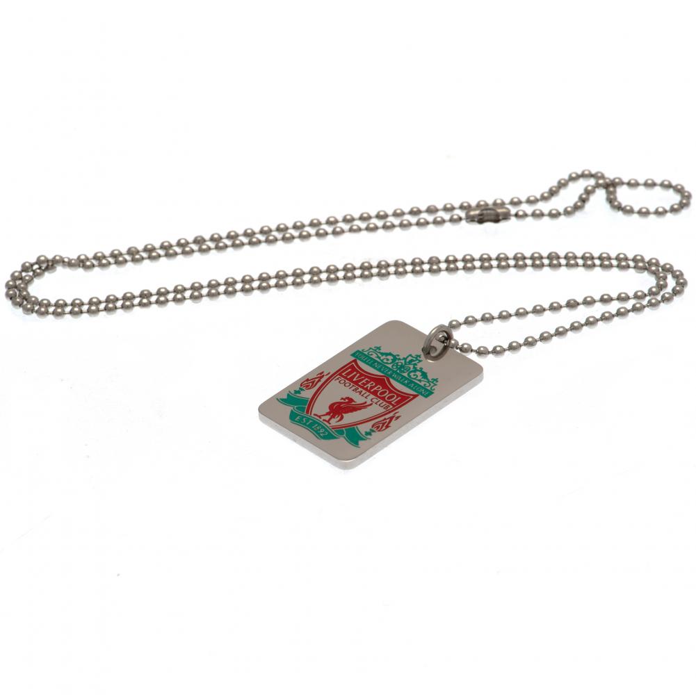 Liverpool FC Enamel Crest Dog Tag & Chain - Shop Jewellery At Gift Moments - 3