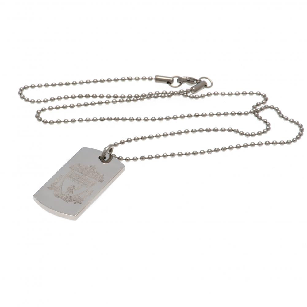 Liverpool FC Engraved Dog Tag & Chain CR - Shop Jewellery At Gift Moments - 3