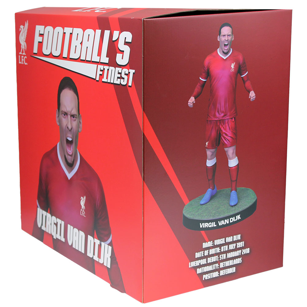 Liverpool FC Football’s Finest Virgil Van Dijk Premium 60cm Statue: 10 - Figures & Collectables By Liverpool