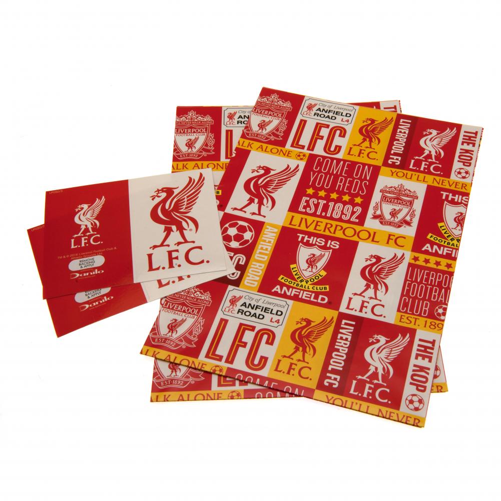 Liverpool FC Gift Wrap - Shop Gift Wrap & Bags At Gift Moments - 1