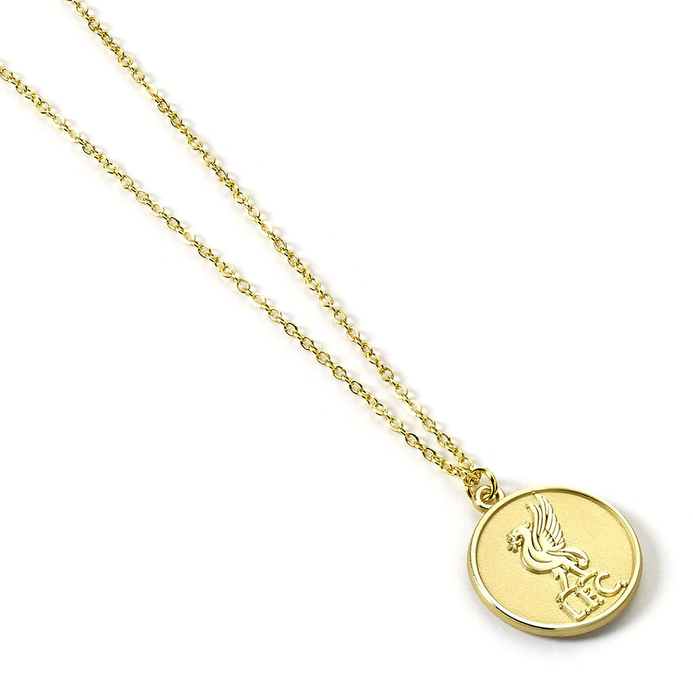 Liverpool FC Gold Finish Crest Necklace: 2 - Necklaces By Liverpool