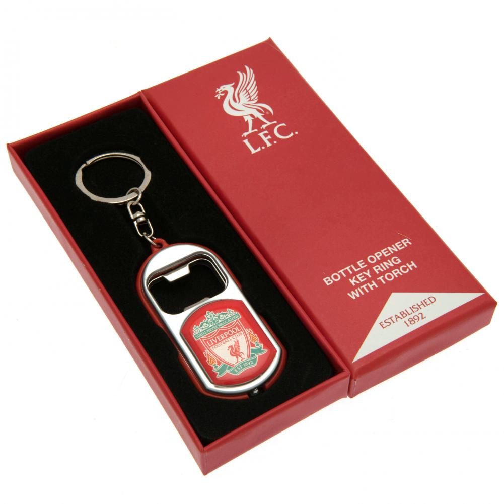 Liverpool FC Keyring Torch Bottle Opener - Shop Keyrings At Gift Moments - 1