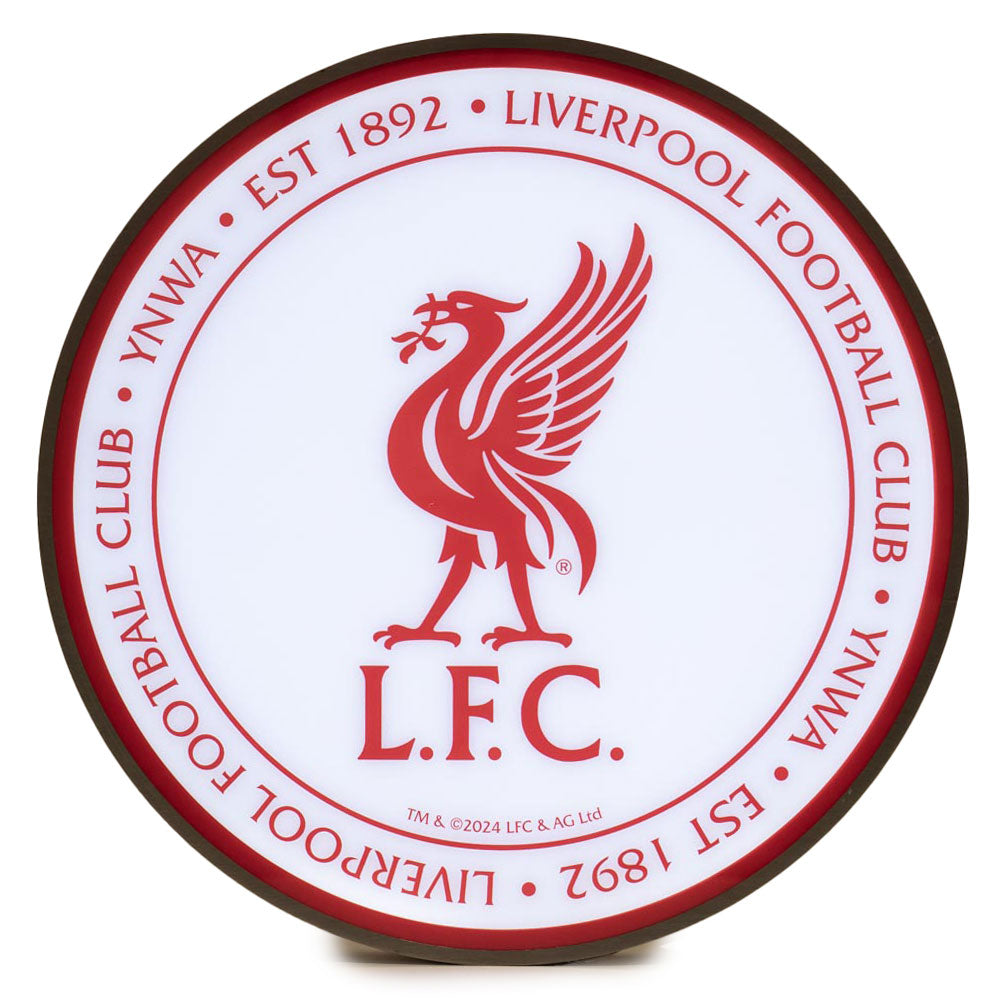Liverpool FC 12 Inch LED Wall Light - Shop LED Lighting At Gift Moments - 1