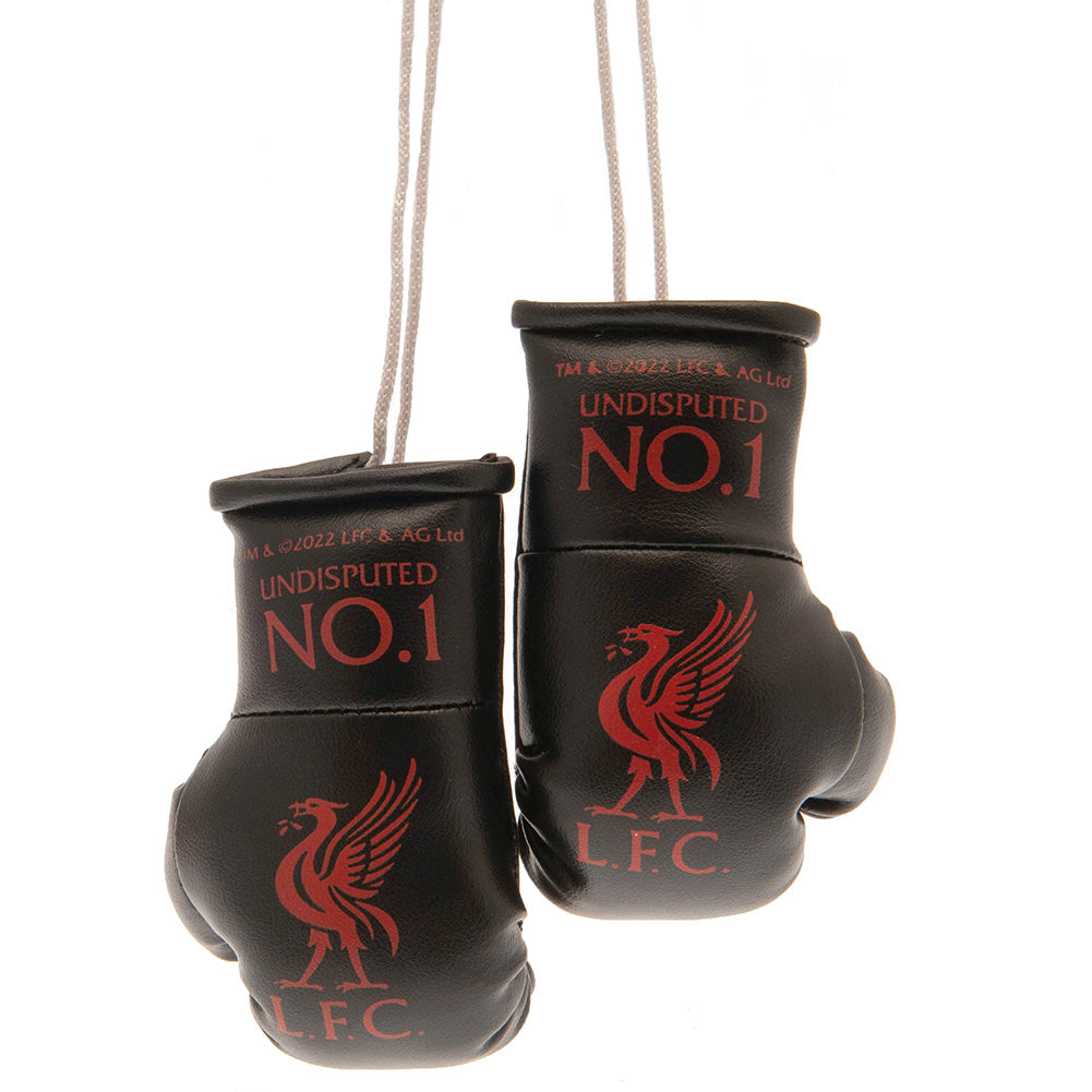 Liverpool FC Black Mini Boxing Gloves - Shop Car Accessories At Gift Moments - 1