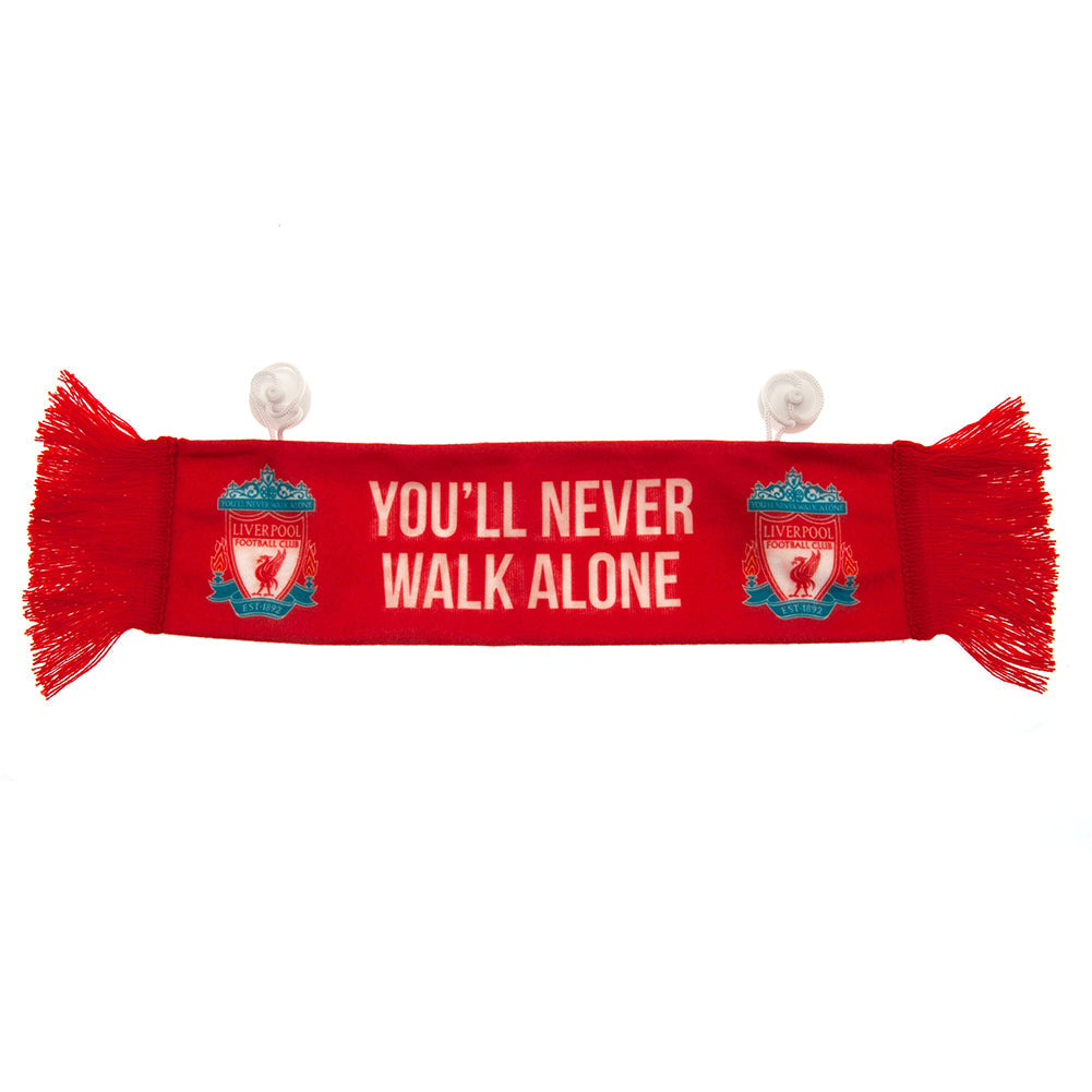 Liverpool FC Mini Crest Car Scarf - Shop Scarves At Gift Moments - 1