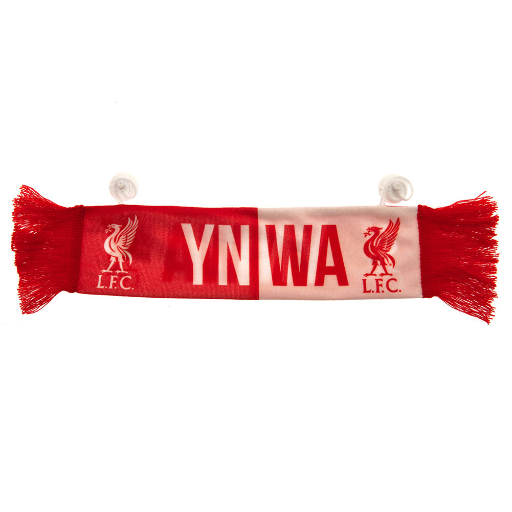 Liverpool FC Mini Liverbird Car Scarf - Shop Scarves At Gift Moments - 1