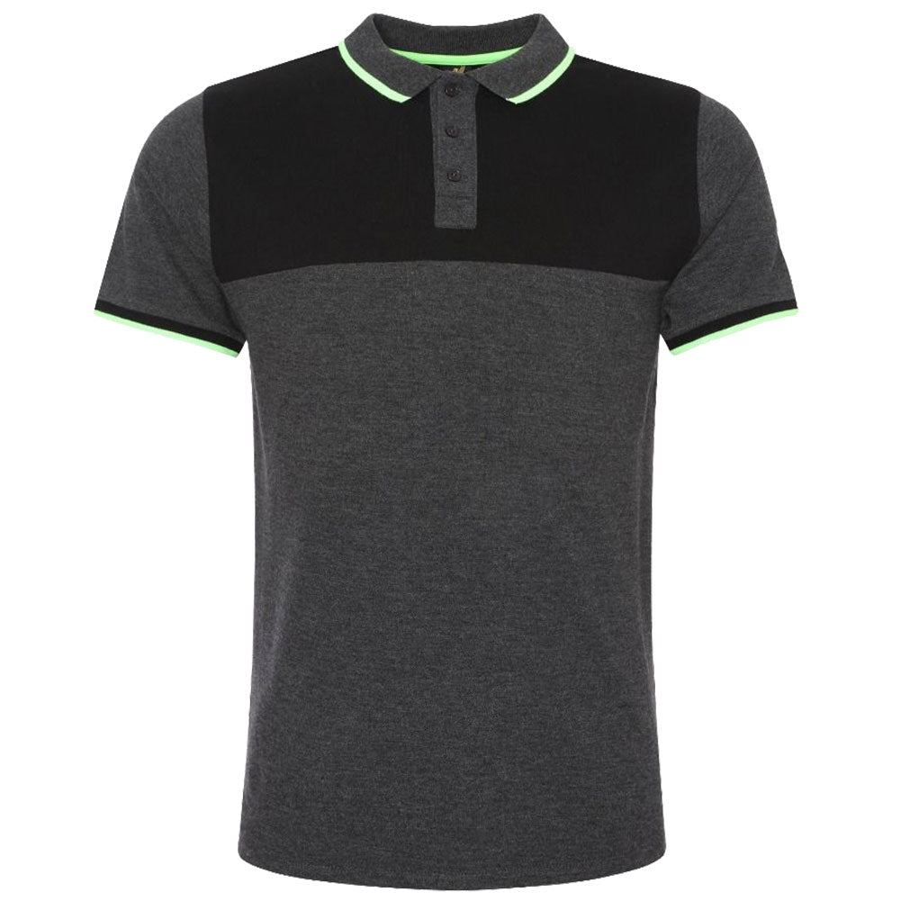 Liverpool FC Neon Panel Polo Mens Charcoal Small - Shop T-Shirts At Gift Moments - 1