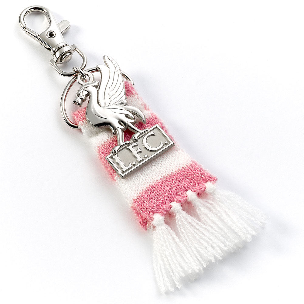 Liverpool FC Pink Bar Scarf Bag Charm - Shop Keyrings At Gift Moments - 1