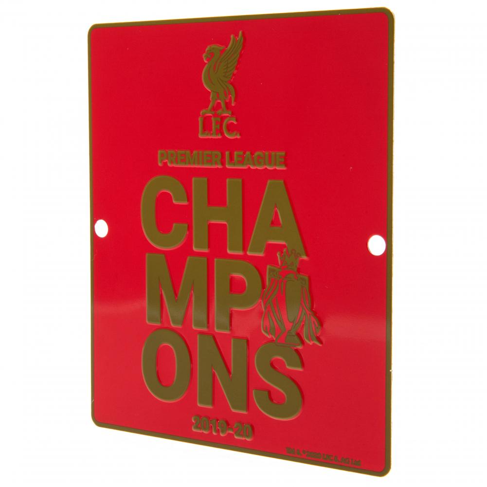 Liverpool FC Premier League Champions Window Sign - Shop Signs & Plaques At Gift Moments - 2