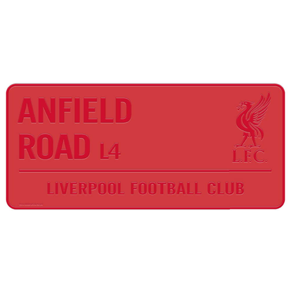 Liverpool FC Red Street Sign - Shop Signs & Plaques At Gift Moments - 1