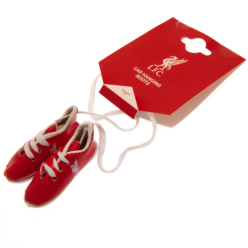 Liverpool FC Red & White Mini Football Boots - Shop Car Accessories At Gift Moments - 3