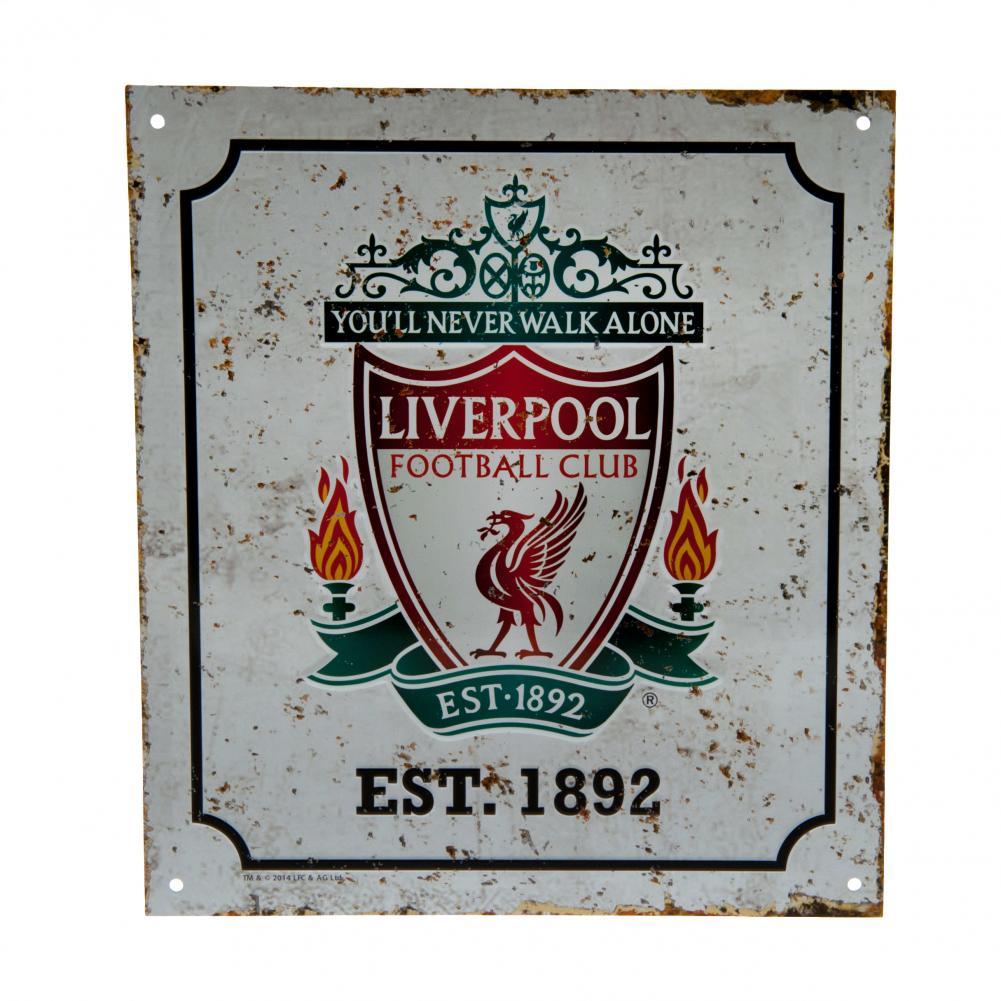 Liverpool FC Retro Logo Sign - Shop Signs & Plaques At Gift Moments - 1