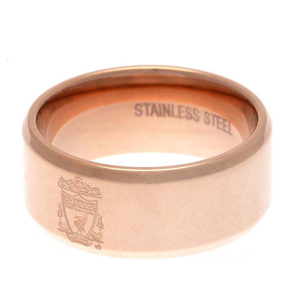 Liverpool FC Rose Gold Plated Ring Medium - Shop Jewellery At Gift Moments - 2
