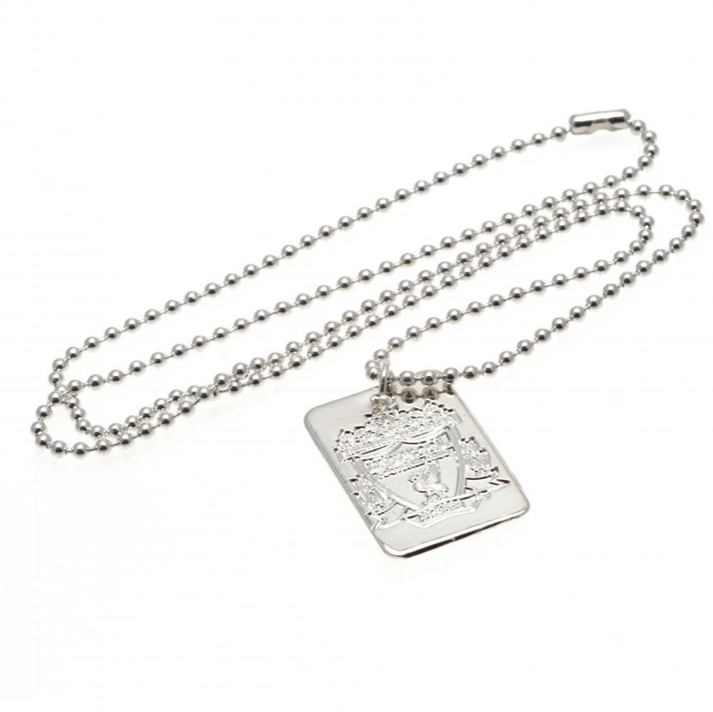 Liverpool FC Silver Plated Dog Tag & Chain - Shop Jewellery At Gift Moments - 3