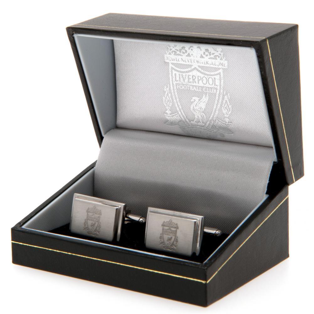 Liverpool FC Stainless Steel Cufflinks - Shop Cufflinks & Tie Slides At Gift Moments - 1